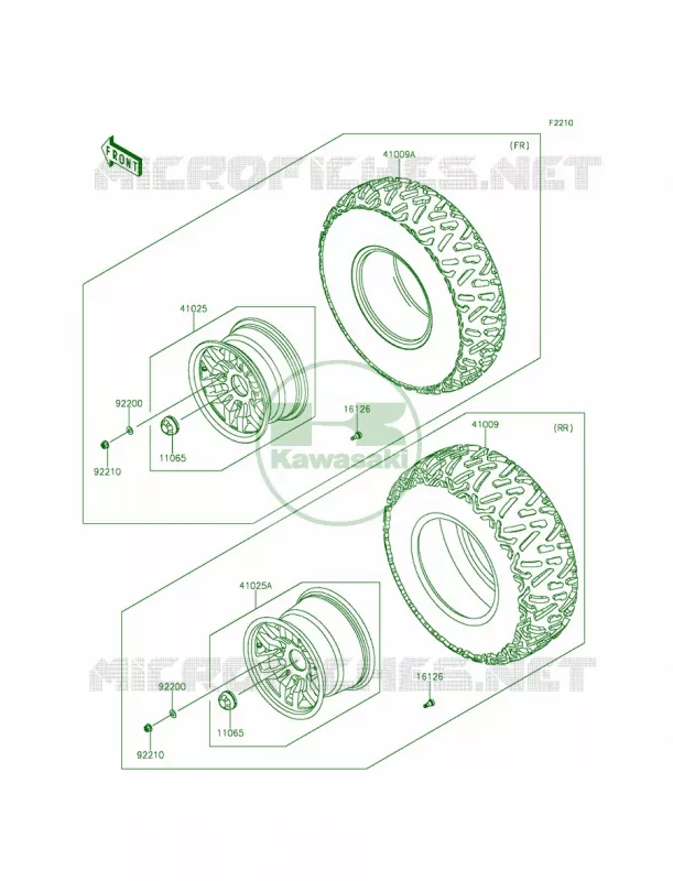 WheelsTires Kawasaki MULE 800 2014 Teryx LE  KRF800CEF