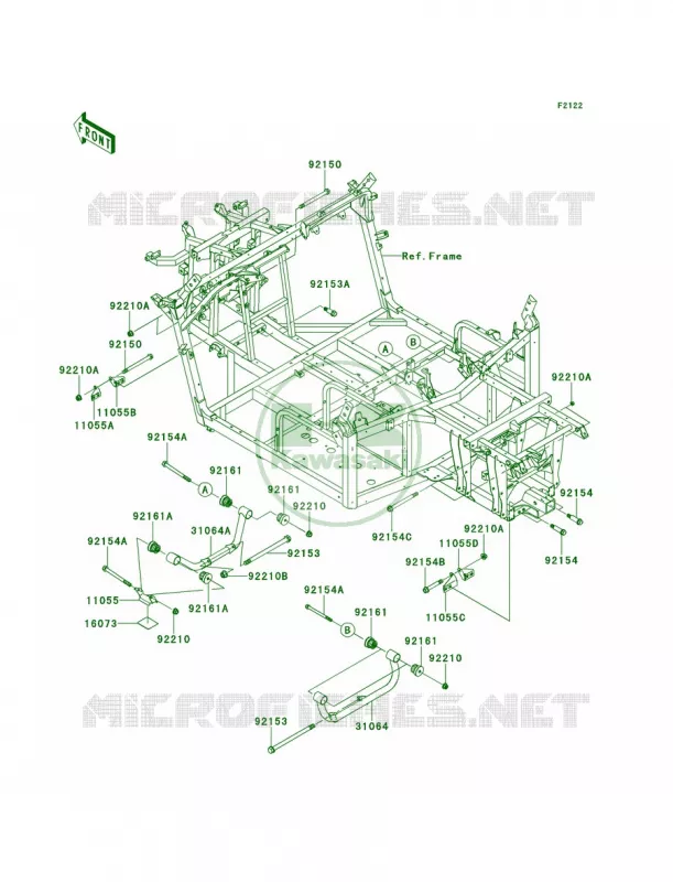 Engine Mount Kawasaki MULE 750 2013 Teryx 750 FI 4x4 Sport  KRF750SDF