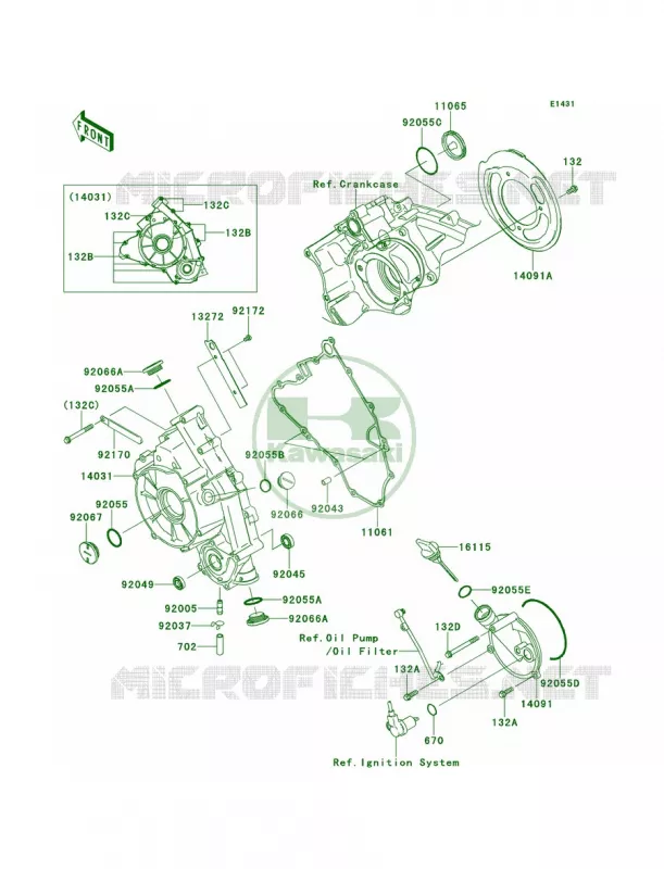 Engine Covers Kawasaki MULE 750 2013 Teryx 750 FI 4x4 LE  KRF750RDF