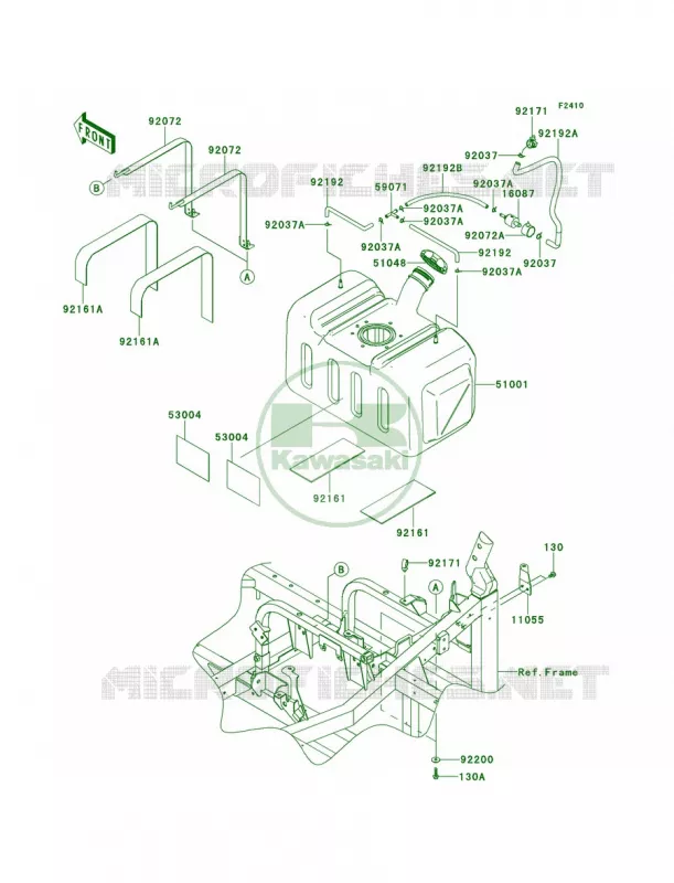 Fuel Tank Kawasaki MULE 750 2012 Teryx 750 FI 4x4 LE  KRF750RCS