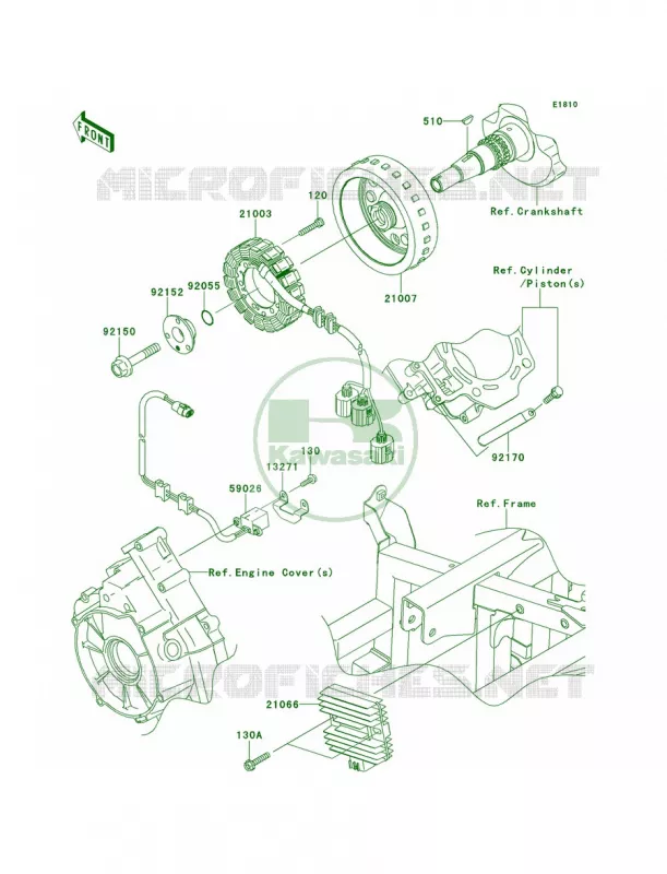 Generator Kawasaki MULE 750 2012 Teryx 750 FI 4x4 Sport  KRF750SCS