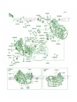 Crankcase pour Kawasaki Teryx4 750 4x4 EPS Realtree APG HD 2012