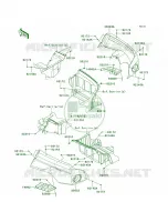 Rear Fenders pour Kawasaki Teryx4 750 4x4 EPS Realtree APG HD 2012
