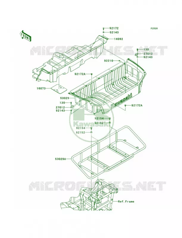 Carriers Kawasaki MULE 750 2012 Teryx4 750 4x4 EPS Realtree APG HD  KRT750DCF
