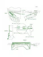 DecalsSilverSBFA pour Kawasaki Teryx 750 FI 4x4 Sport 2011