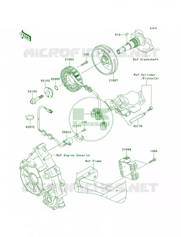 Generator Kawasaki MULE 750 2008 Teryx 750 4x4 NRA OUTDOORS  KRF750F8F