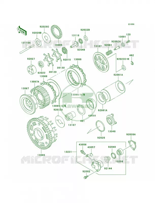 Clutch Kawasaki MOTOS 1000 2002 Concours  ZG1000-A17