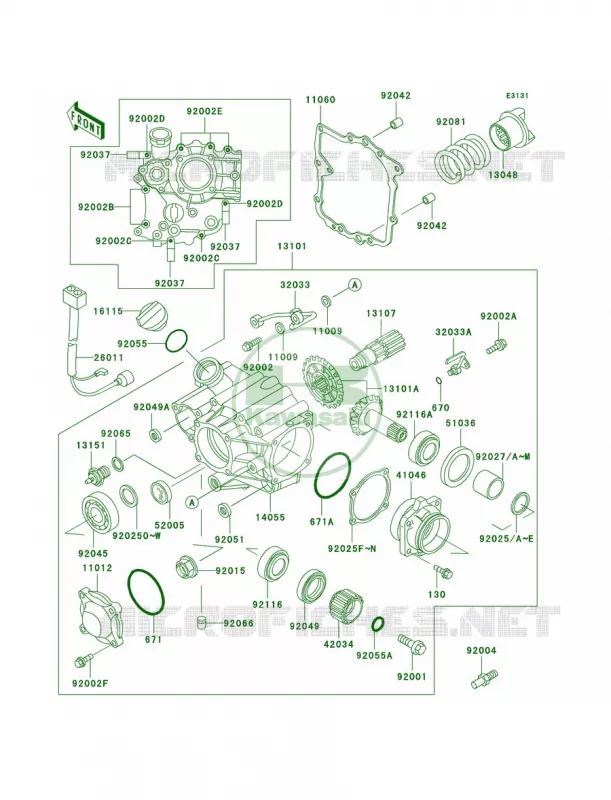 Front Bevel Gear Kawasaki MOTOS 1000 2002 Concours  ZG1000-A17