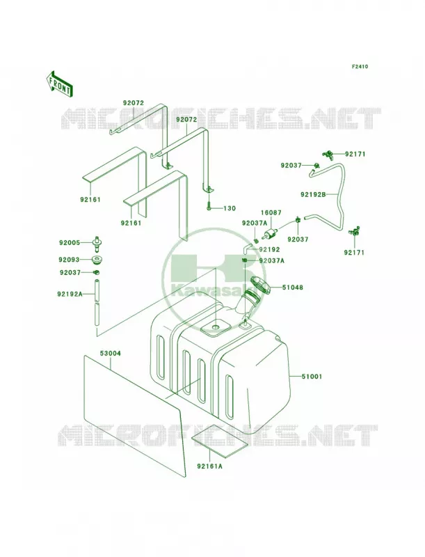 Fuel Tank Kawasaki MULE 750 2008 Teryx 750 4x4 LE  KRF750D8F