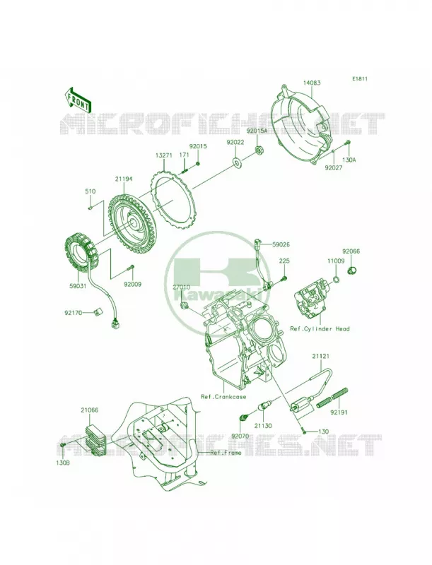 GeneratorIgnition Coil Kawasaki MULE 620 2015 MULE 4010 TRANS4x4  KAF620RFF