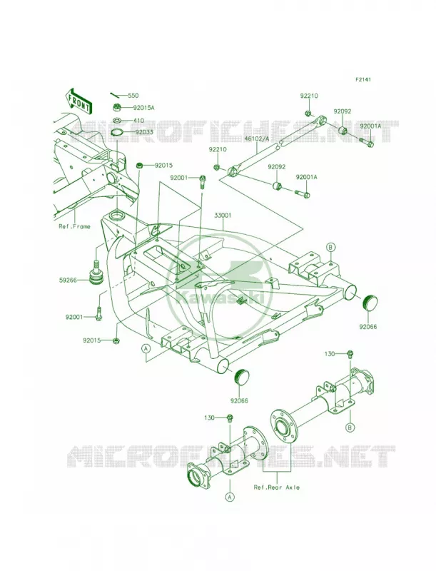 Swingarm Kawasaki MULE 400 2015 MULE 610 4x4 XC CAMO  KAF400EFF