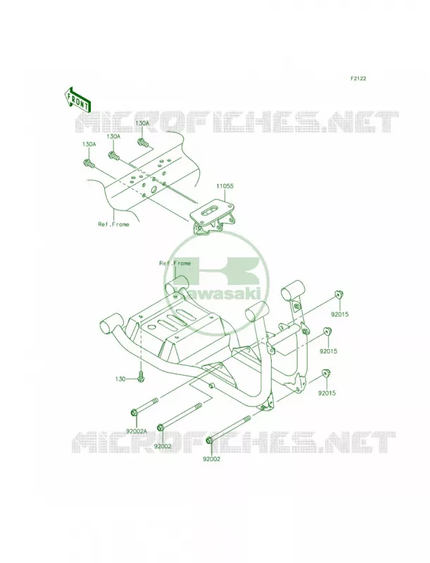 Engine Mount Kawasaki MULE 620 2015 MULE 4000  KAF620PFF