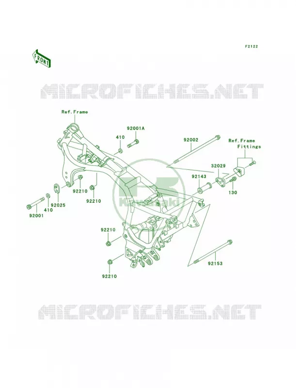 Engine Mount Kawasaki MOTOS 1000 2001 Concours  ZG1000-A16