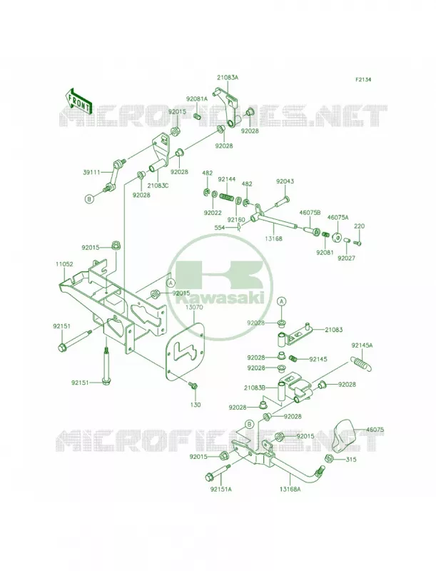 Shift Levers Kawasaki MULE 620 2014 Mule 4000  KAF620PEF