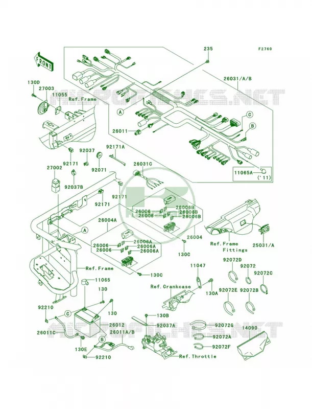 Chassis Electrical EquipmentP9F-PBF Kawasaki MULE 620 2013 Mule 4000  KAF620PDF