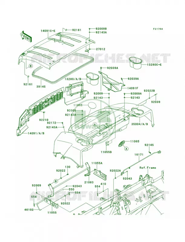 FendersPCFPDF Kawasaki MULE 620 2013 Mule 4000  KAF620PDF