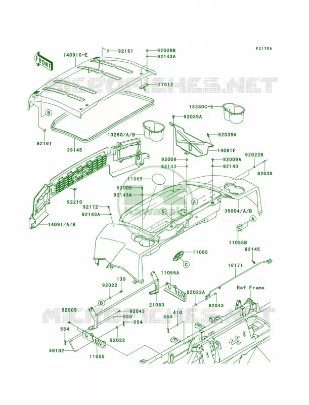 FendersGCFGDF Kawasaki MULE 950 2013 Mule 4010 Trans4x4 Diesel  KAF950GDF