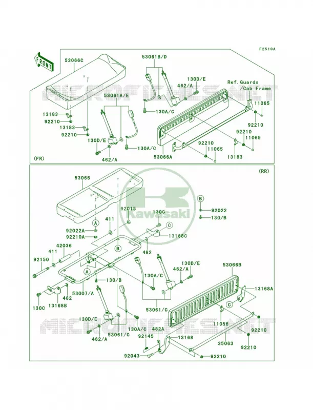 SeatGBF-GDF Kawasaki MULE 950 2013 Mule 4010 Trans4x4 Diesel  KAF950GDF