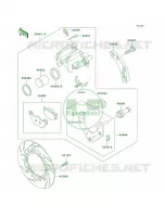 Rear BrakeZG1000 A15 A18 pour Kawasaki Concours 2000