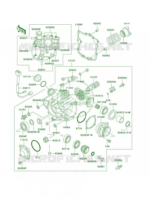 Front Bevel Gear Kawasaki MOTOS 1000 2000 Concours  ZG1000-A15