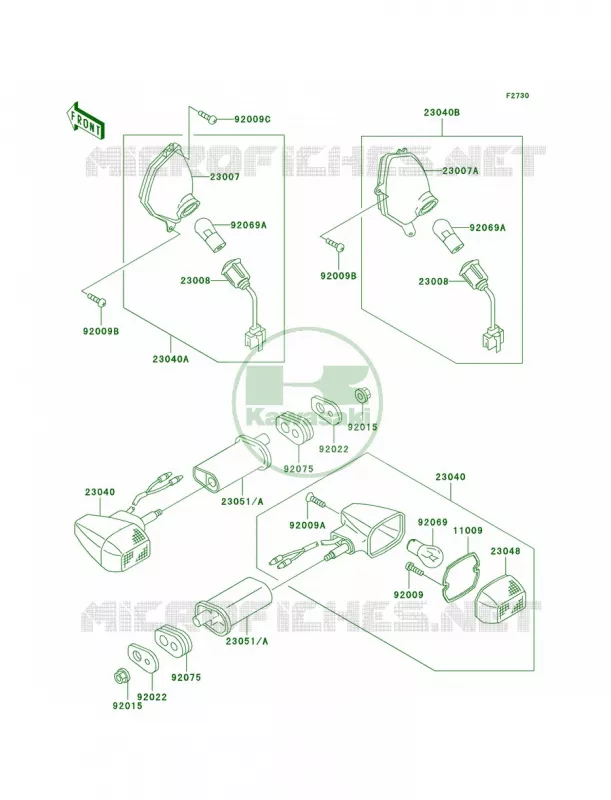 Turn Signals Kawasaki MOTOS 1000 2000 Concours  ZG1000-A15