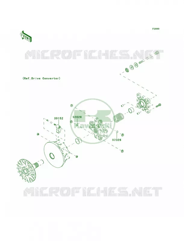 Optional PartsEngine Kawasaki MULE 400 2013 Mule 600  KAF400BDF