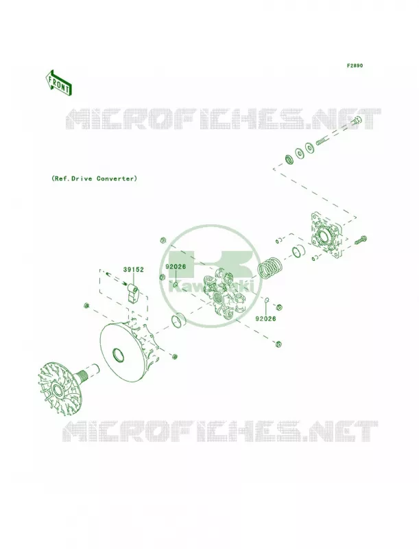 Optional PartsEngine Kawasaki MULE 400 2013 Mule 610 4x4  KAF400ADF