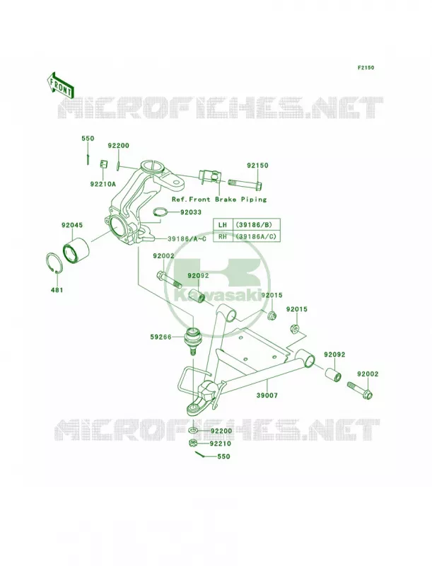 Suspension Kawasaki MULE 400 2013 Mule 610 4x4  KAF400ADF