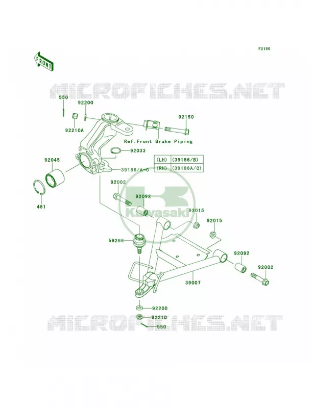 Suspension Kawasaki MULE 400 2013 Mule 610 4x4 XC  KAF400DDF