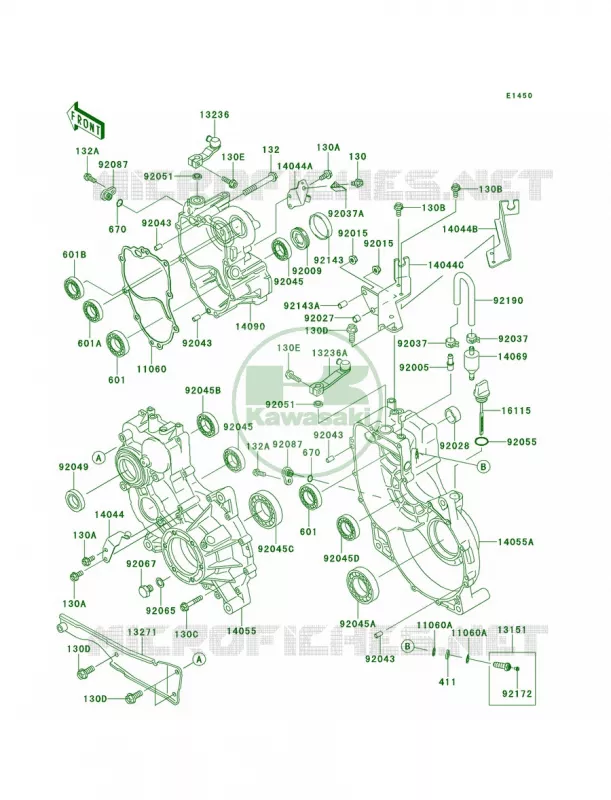 Gear Box Kawasaki MULE 620 2013 Mule 4010 Trans4x4  KAF620RDFA
