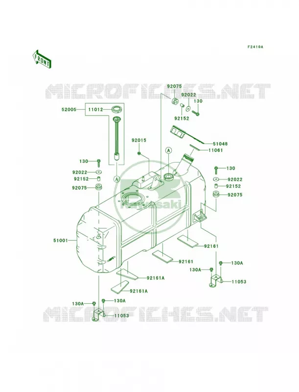 Fuel TankRBFRBFA Kawasaki MULE 620 2011 Mule 4010 Trans4x4  KAF620RBFA