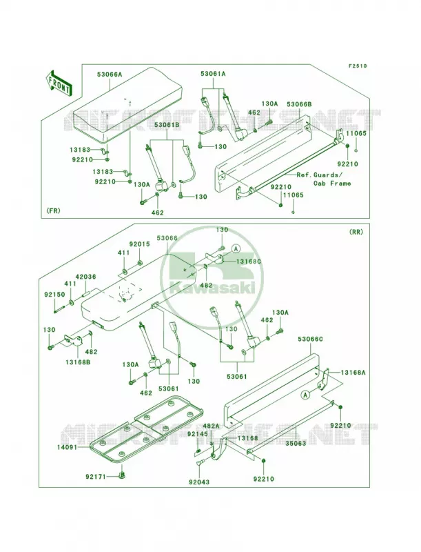 SeatR9F-RAFA Kawasaki MULE 620 2011 Mule 4010 Trans4x4  KAF620RBFA