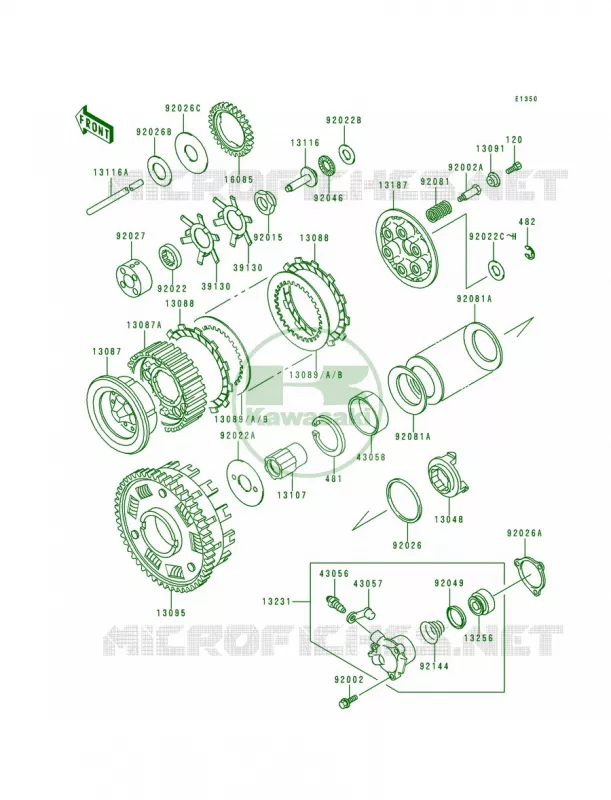 Clutch Kawasaki MOTOS 1000 1998 Concours  ZG1000-A13