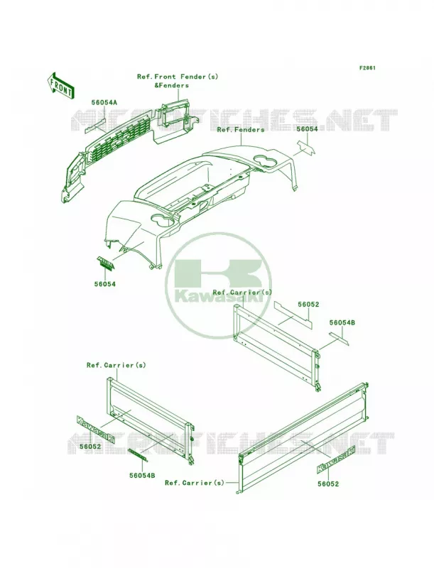DecalsG9F-GCF Kawasaki MULE 950 2011 Mule 4010 Trans4x4 Diesel  KAF950GBF