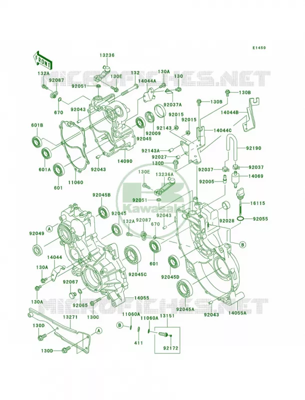 Gear Box Kawasaki MULE 620 2011 Mule 4010 4x4  KAF620MBF