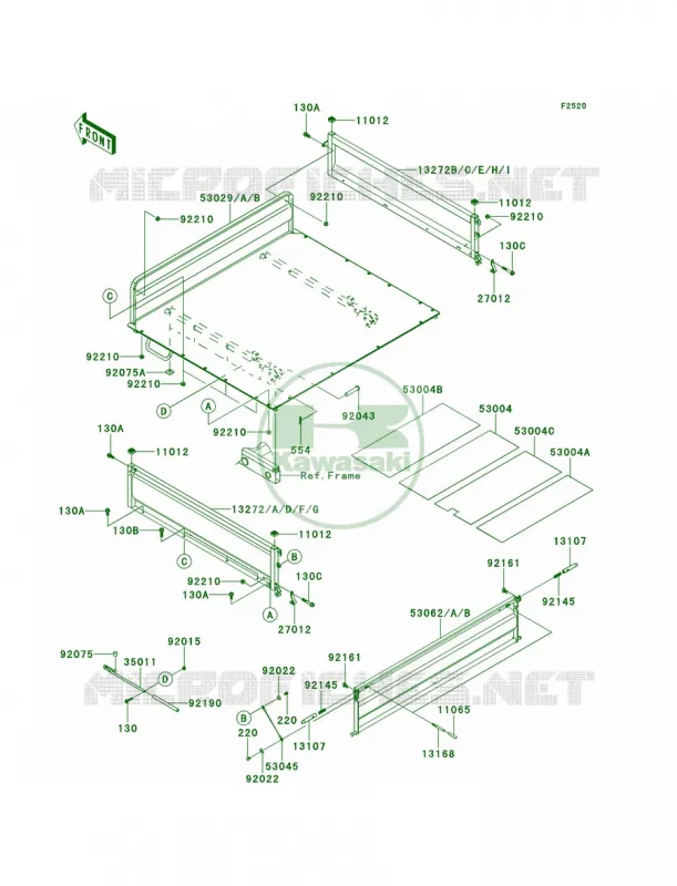 Carriers Kawasaki MULE 620 2011 Mule 4000  KAF620PBF