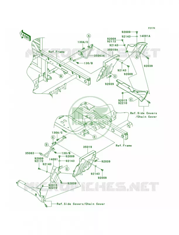 Flap Kawasaki MULE 620 2011 Mule 4000  KAF620PBF