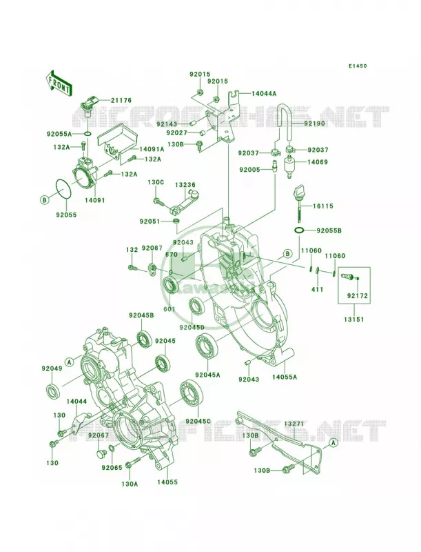 Gear Box Kawasaki MULE 620 2011 Mule 4000  KAF620PBF
