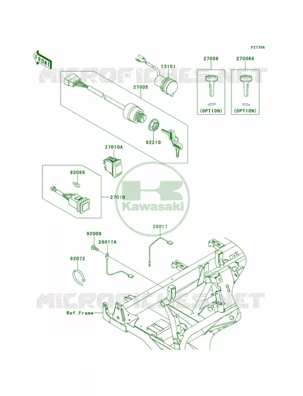 Ignition SwitchPDF Kawasaki MULE 620 2011 Mule 4000  KAF620PBF