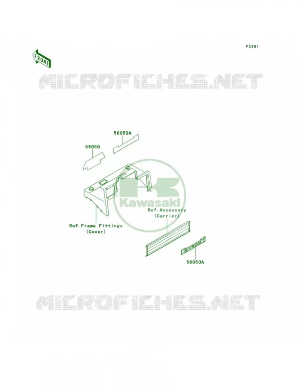 DecalsKAF620-B1B2 Kawasaki MULE 620 2007 MULE 2520 TURF  KAF620-B1
