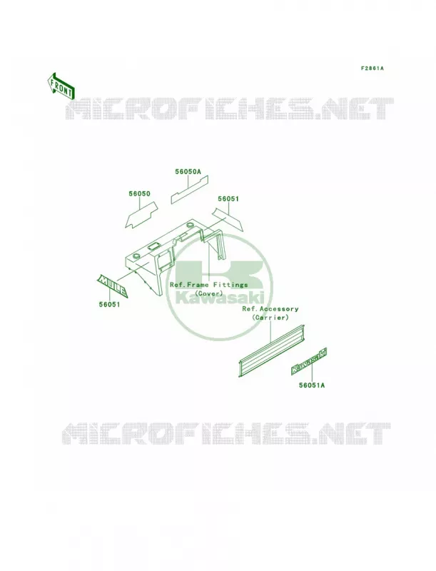 DecalsKAF620-B3B4 Kawasaki MULE 620 2007 MULE 2520 TURF  KAF620-B2