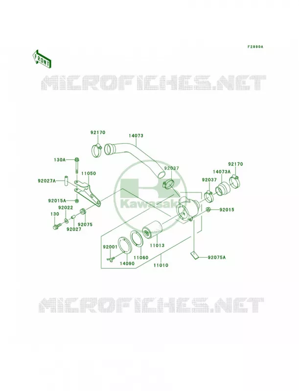Optional PartsAir Cleaner-Bel Con Kawasaki MULE 620 2007 MULE 2520 TURF  KAF620-B2