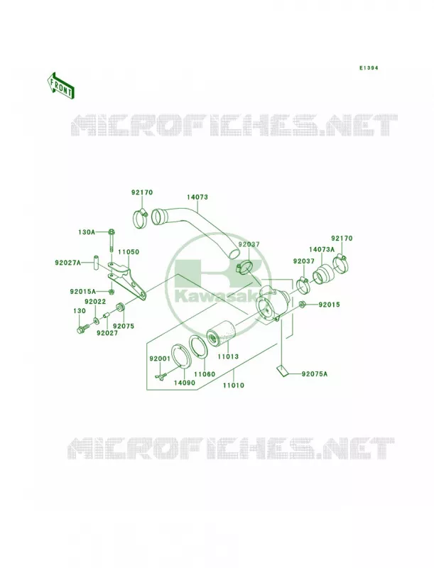 Air Cleaner-bel Con Kawasaki MULE 620 2007 MULE 2520 TURF  KAF620-B4