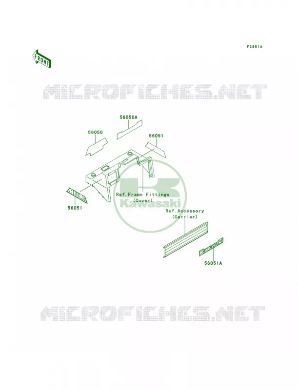DecalsKAF620-B3B4 Kawasaki MULE 620 2007 MULE 2520 TURF  KAF620-B4