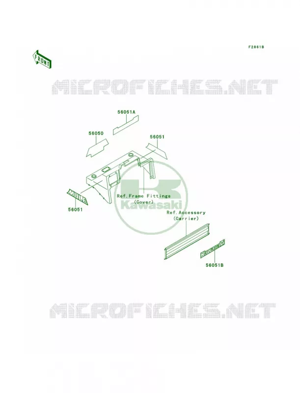 DecalsKAF620-B4 Kawasaki MULE 620 2007 MULE 2520 TURF  KAF620-B4