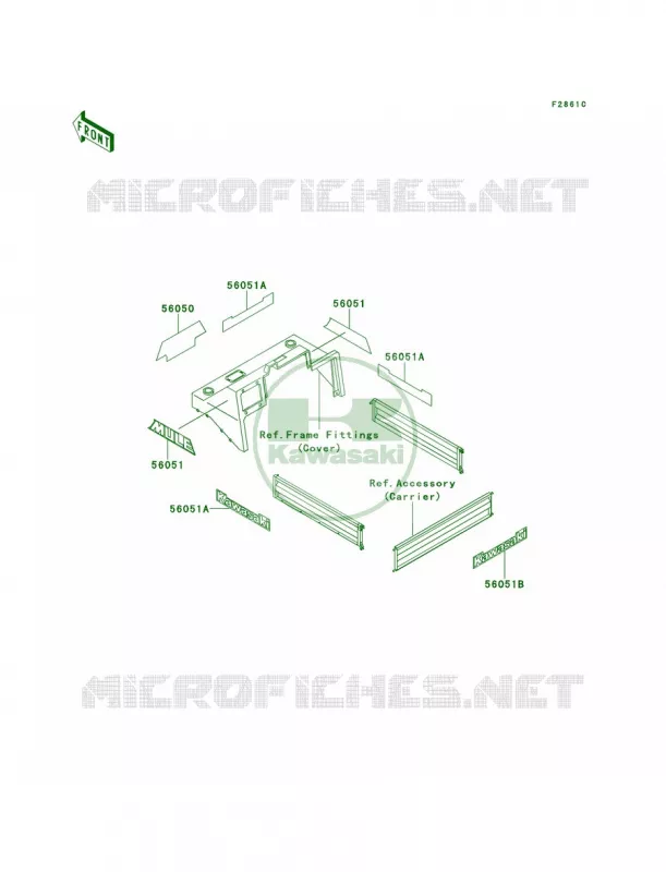 DecalsKAF620-B5 Kawasaki MULE 620 2007 MULE 2520 TURF  KAF620-B4