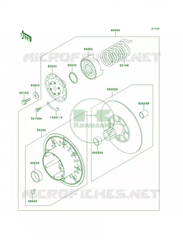 Driven Converter Kawasaki MULE 620 2007 MULE 2520 TURF  KAF620-B4