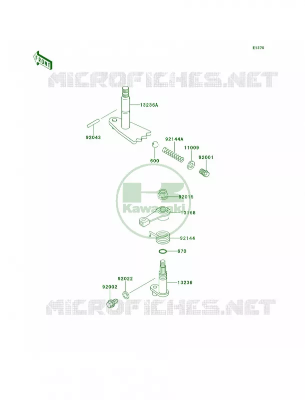 Gear Change Mechanism Kawasaki MULE 620 2007 MULE 2500  KAF620-C1