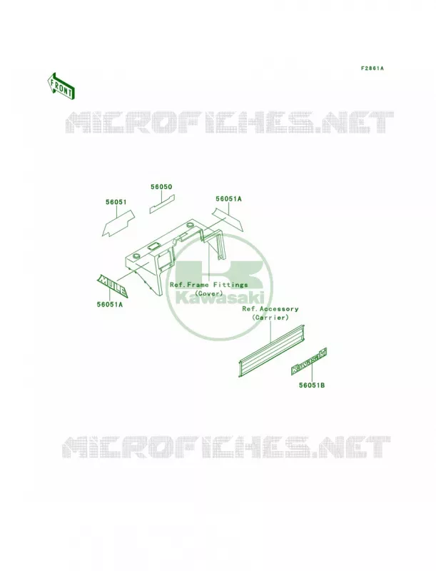 DecalsKAF620-C3C4 Kawasaki MULE 620 2007 MULE 2500  KAF620-C2