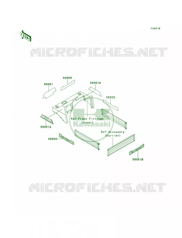 DecalsKAF620-C5 Kawasaki MULE 620 2007 MULE 2500  KAF620-C2